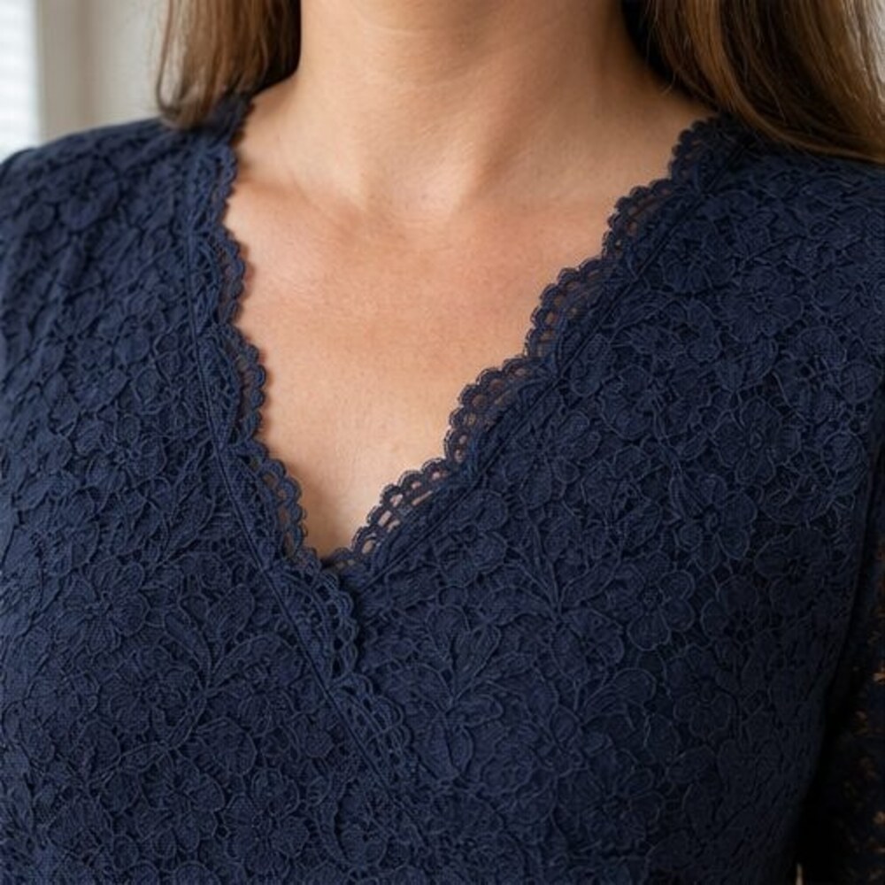 Ivory Button Blouse - Picture 4 of 6